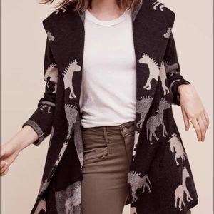 Anthropologie FIELD FLOWER open sweater coat